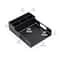 Mind Reader Black Plastic Utensil, Napkin & Plate Serving Tray